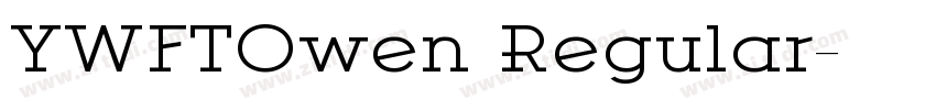 YWFTOwen Regular字体转换